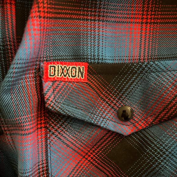 DIXXON Blue and Red Plaid Button-Down Shirt - Picture 5 of 5